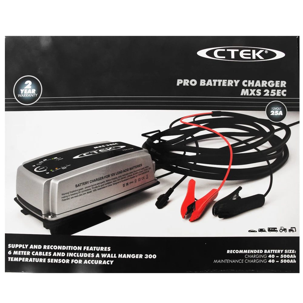 CTEK MXS 25EC 12V 25A 8-Stage Smart Charger 3 CTEK MXS 25EC 12V 25A 8-Stage Smart Charger